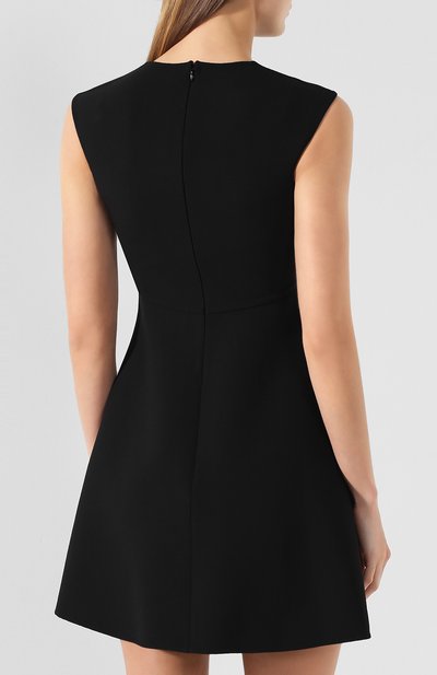 Шерстяное платье VALENTINO черно-белого цвета по цене 299500 руб., арт. RB3VAKS14EJ, фото 4 Шерстяное платье VALENTINO, арт. RB3VAKS14EJ, фото 4
