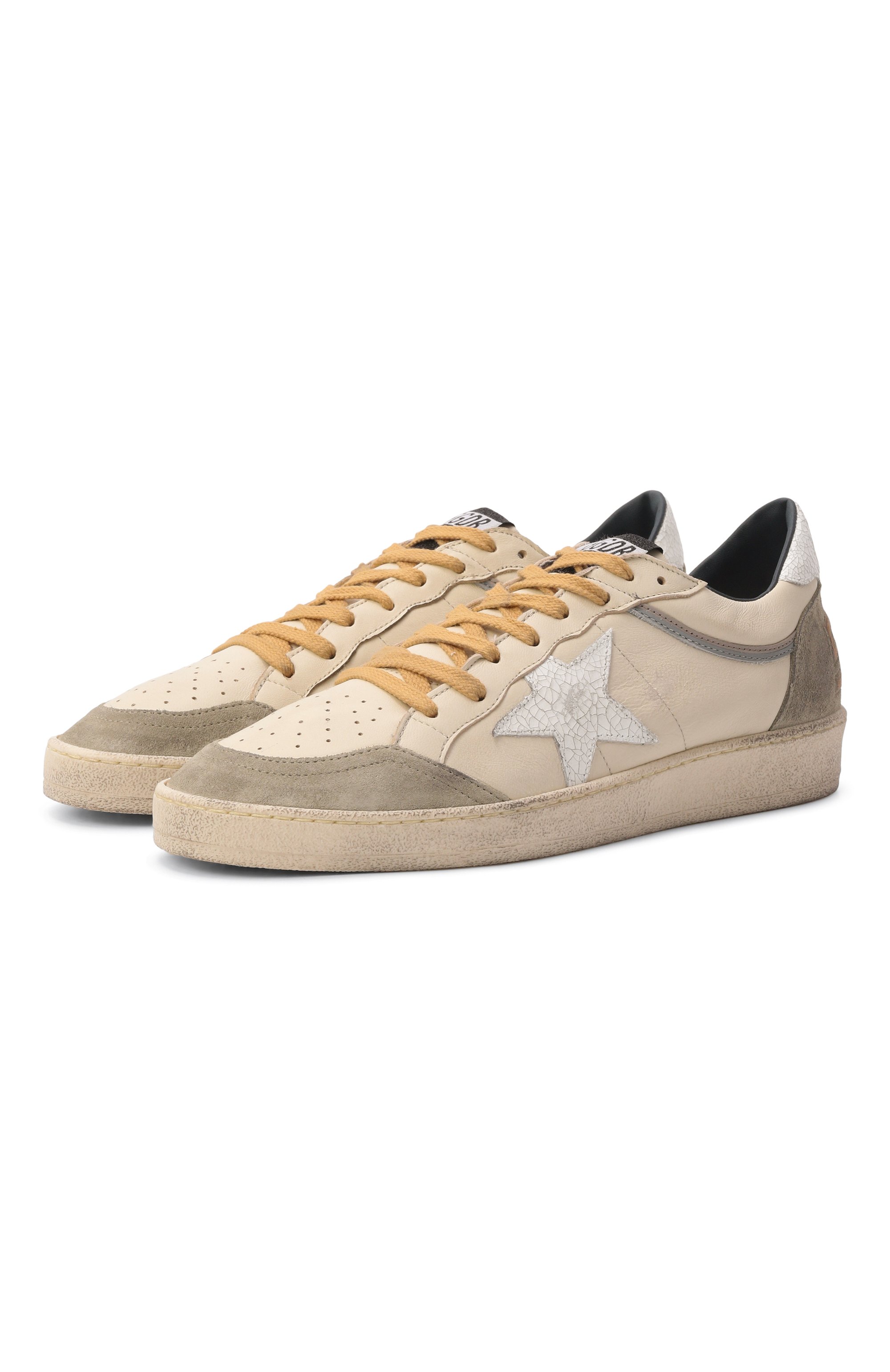 Кожаные кеды ballstar GOLDEN GOOSE DELUXE BRAND, арт. GMF00771.F008159, фото 1
