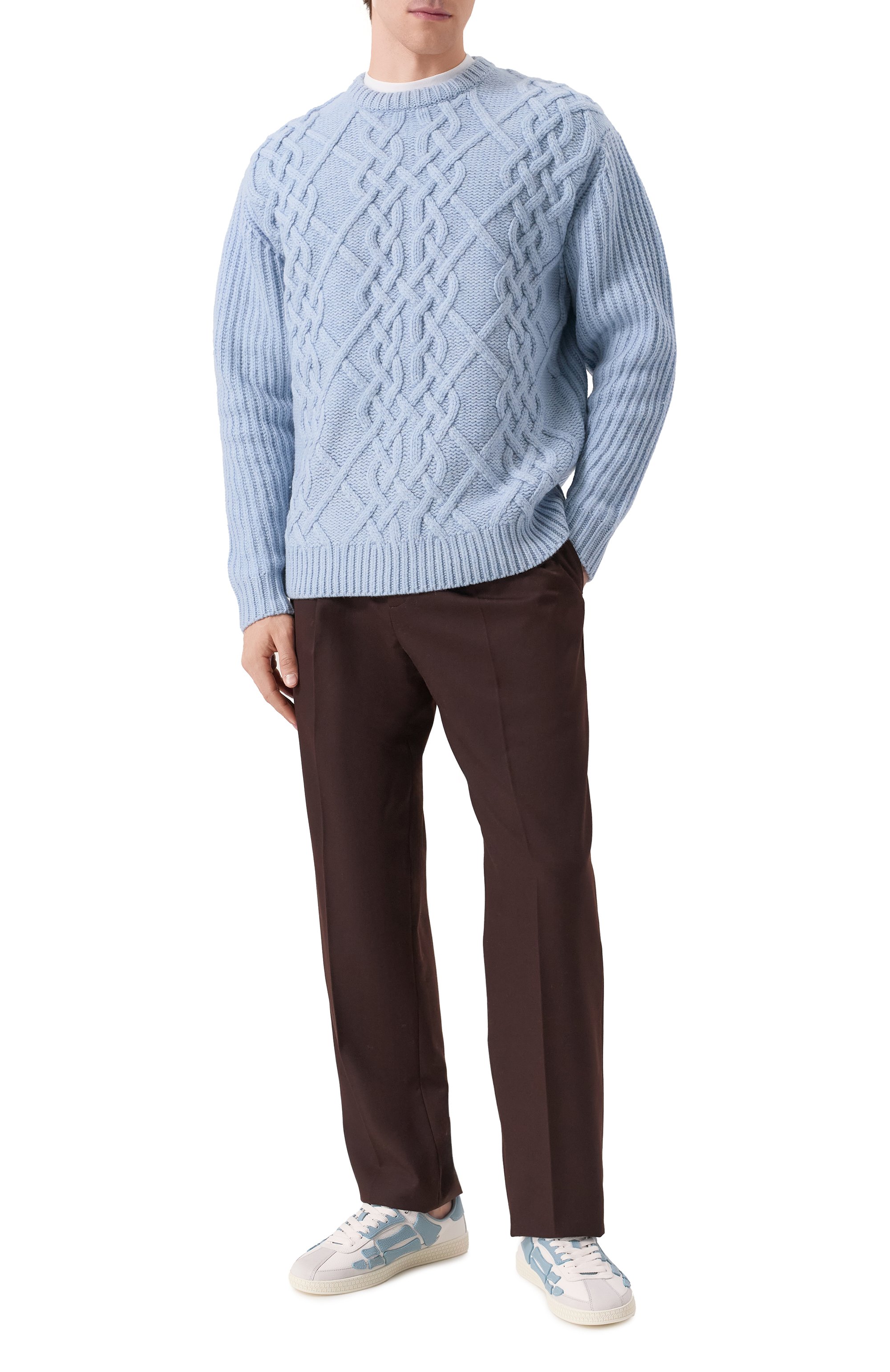 Шерстяной свитер DROLE DE MONSIEUR, арт. E-P0148-W0018-LBE, фото 2