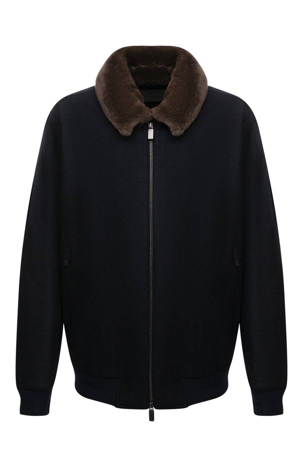 Бомбер с меховой отделкой CANALI, арт. 040656P/SG02120, фото 1