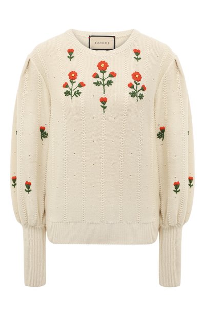 Пуловер из шерсти и хлопка GUCCI, арт. 653328 XKBS9, фото 1