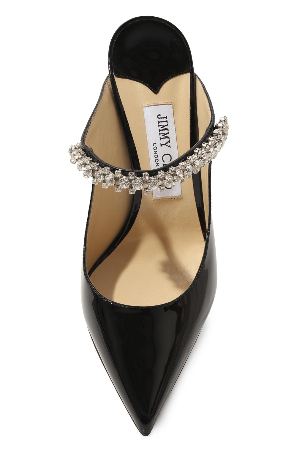 Кожаные мюли bing 100 JIMMY CHOO черного цвета по цене 137000 руб., арт. BING100/PAT, фото 4 Кожаные мюли bing 100 JIMMY CHOO, арт. BING100/PAT, фото 4
