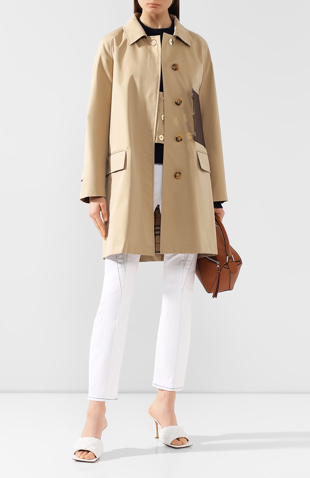 Хлопковый плащ BURBERRY бежевого цвета по цене 208500 руб., арт. 8014410, фото 2 Хлопковый плащ BURBERRY, арт. 8014410, фото 2