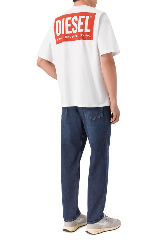 Хлопковая футболка Diesel A20036/0EPCA Белый  A20036/0EPCA Фото 2