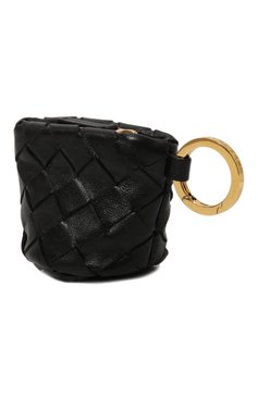 Женские кожаный футляр для монет BOTTEGA VENETA черного цвета, арт. 755465/VCPP1 | Фото 2 (Нос: Не проставлено; Материал: Натуральная кожа; Материал сплава: Проставлено)