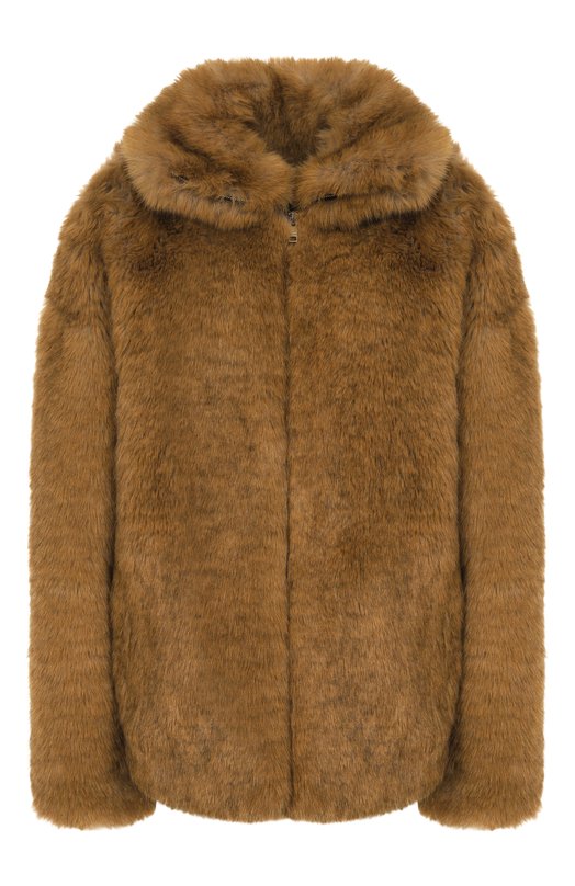 Шуба из экомеха MSGM 3942MDH11/257822 Коричневый 3942MDH11/257822