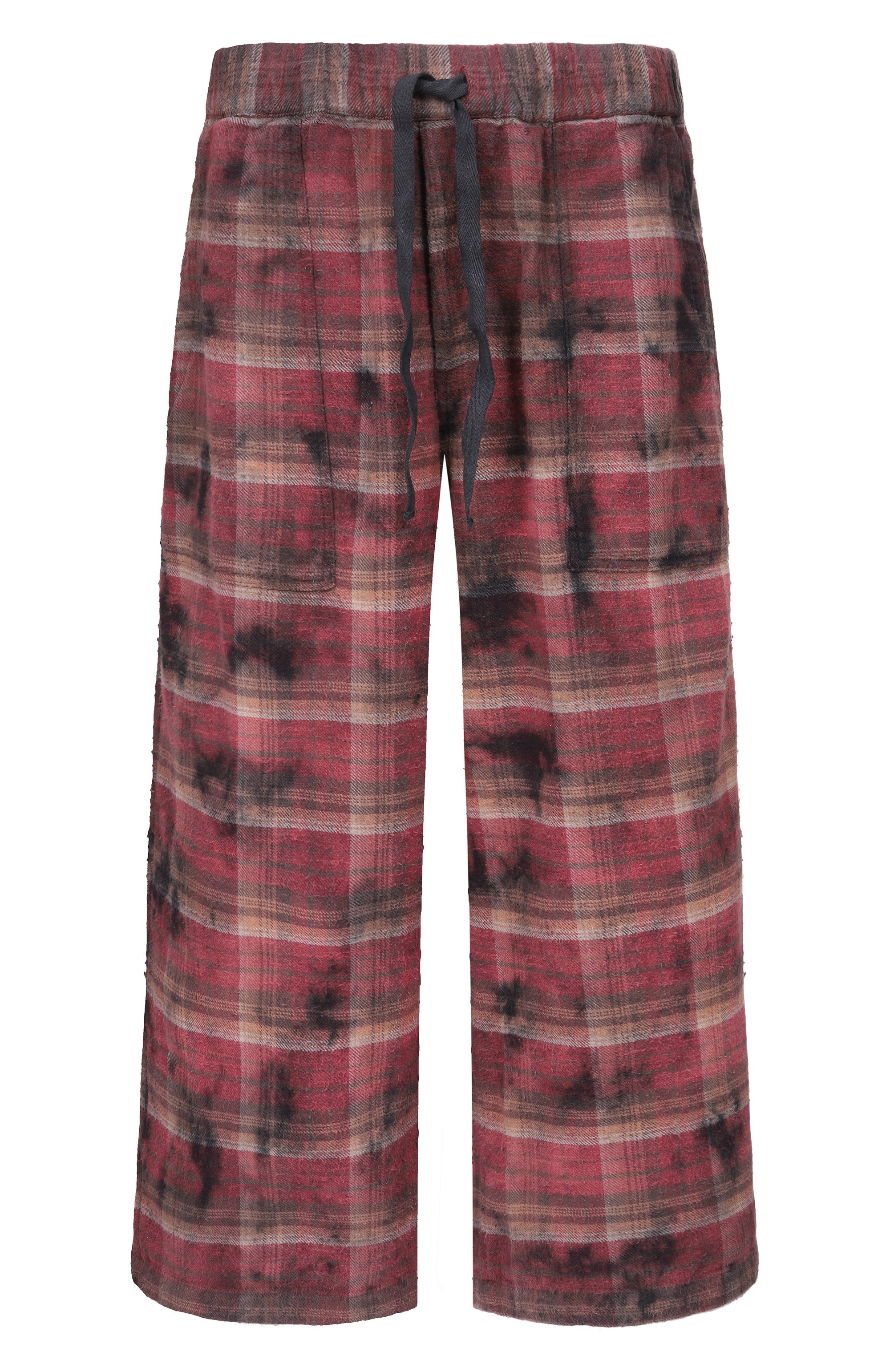 Хлопковые брюки R13 бордового цвета по цене 82250 руб., арт. R13WR412-R655B, фото 1 Хлопковые брюки R13, арт. R13WR412-R655B, фото 1