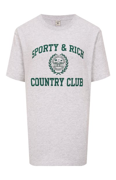 Хлопковая футболка SPORTY AND RICH, арт. T0043606218GY03