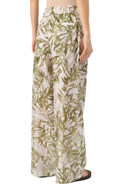 Шелковые брюки BRUNELLO CUCINELLI, арт. MQ999P8915, фото 4
