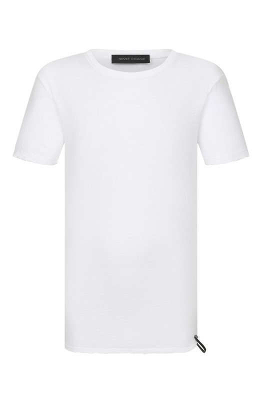 Льняная футболка Never Enough 2B5M036-038/MTH068 K346 Белый 2B5M036-038/MTH068 K346