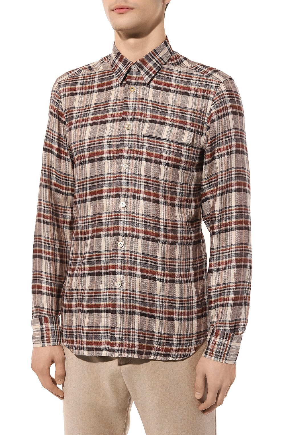 Льняная рубашка KITON, арт. UMCBUBAH0841404, фото 3