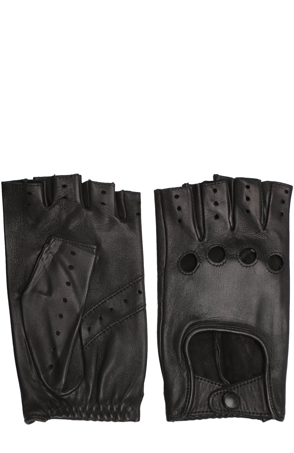 Кожаные митенки с перфорацией AGNELLE, арт. FAYEDC, фото 2