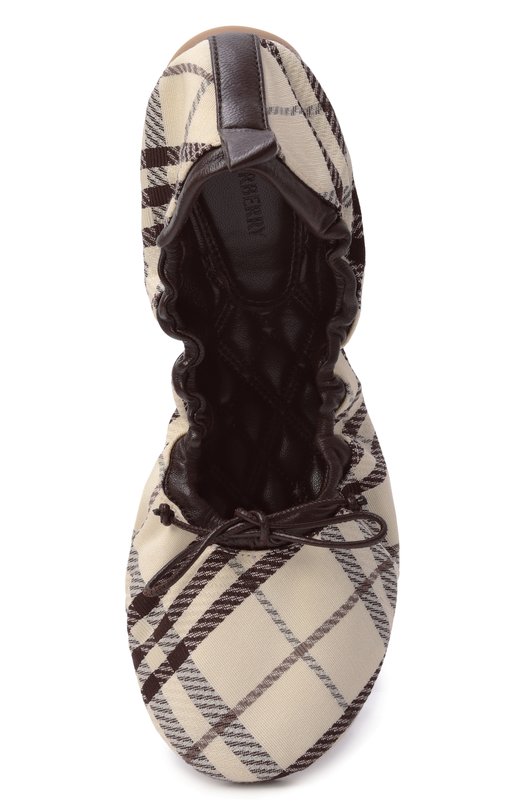 Текстильные балетки Fawn Burberry 8121533 Бежевый  8121533 Фото 6