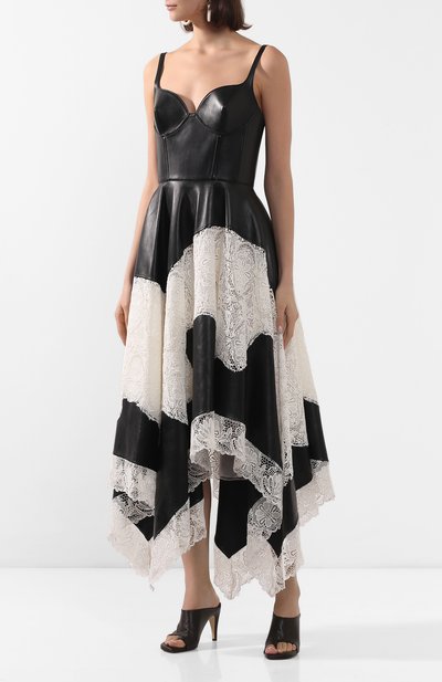 Кожаное платье ALEXANDER MCQUEEN, арт. 621732/Q5ADU, фото 3