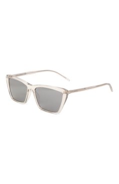 Женские солнцезащитные очки SAINT LAURENT прозрачного цвета, арт. SL 737 MICA THIN 004 | Фото 1 (Региональные ограничения белый список (Axapta Mercury): Не проставлено; Нос: Не проставлено; Тип очков: С/з; Материал: Пластик; Оптика Гендер: оптика-женское; Очки форма: Прямоугольные)