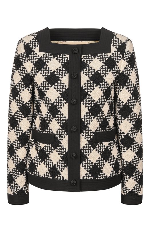 Твидовый жакет Valentino 8B3CE535/9WK Разноцветный 8B3CE535/9WK