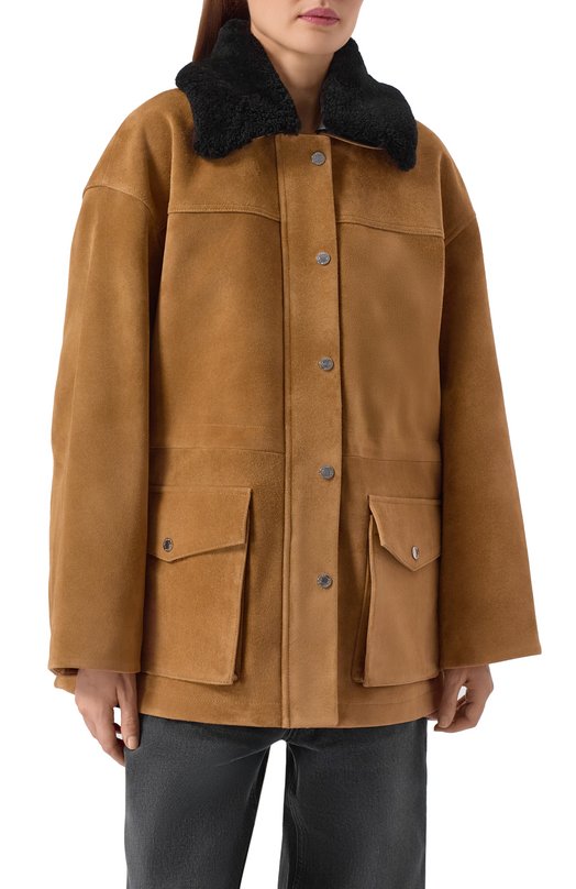 Замшевая куртка Addicted AS1002-1 Бежевый  AS1002-1 Фото 3