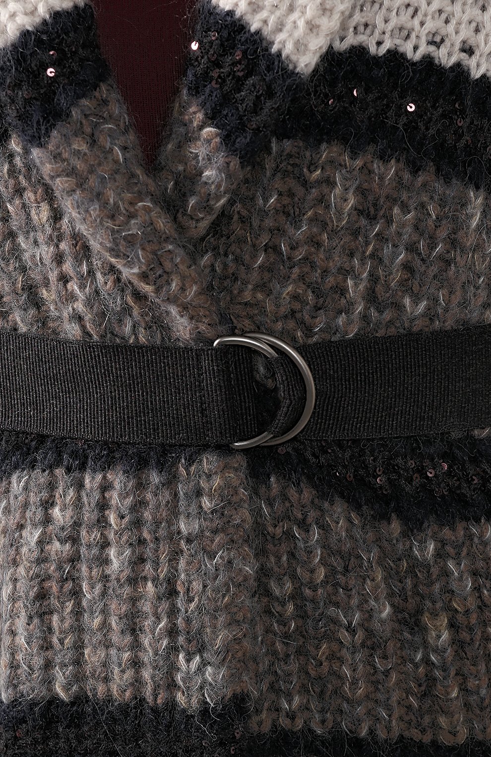 Кардиган с поясом BRUNELLO CUCINELLI темно-синего цвета по цене 329500 руб., арт. M4Q361906, фото 5 Кардиган с поясом BRUNELLO CUCINELLI, арт. M4Q361906, фото 5