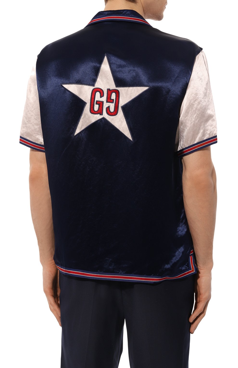 Рубашка из вискозы и льна GUCCI, арт. 568300 ZABX9, фото 4