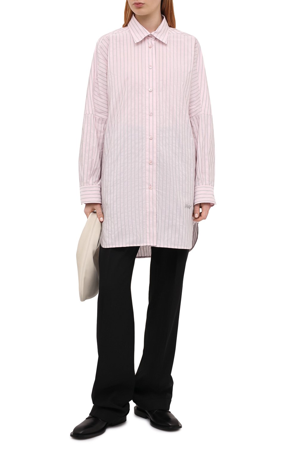 Рубашка PHILOSOPHY DI LORENZO SERAFINI светло-розового цвета по цене 56300 руб., арт. A0207/2127, фото 2 Рубашка PHILOSOPHY DI LORENZO SERAFINI, арт. A0207/2127, фото 2