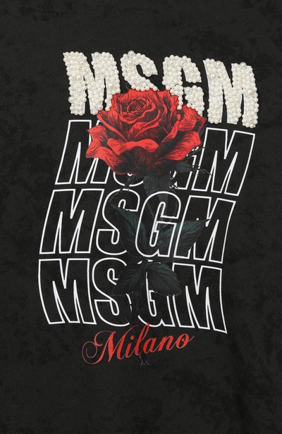 Хлопковое худи MSGM KIDS, арт. F6MSJGHS084, фото 3