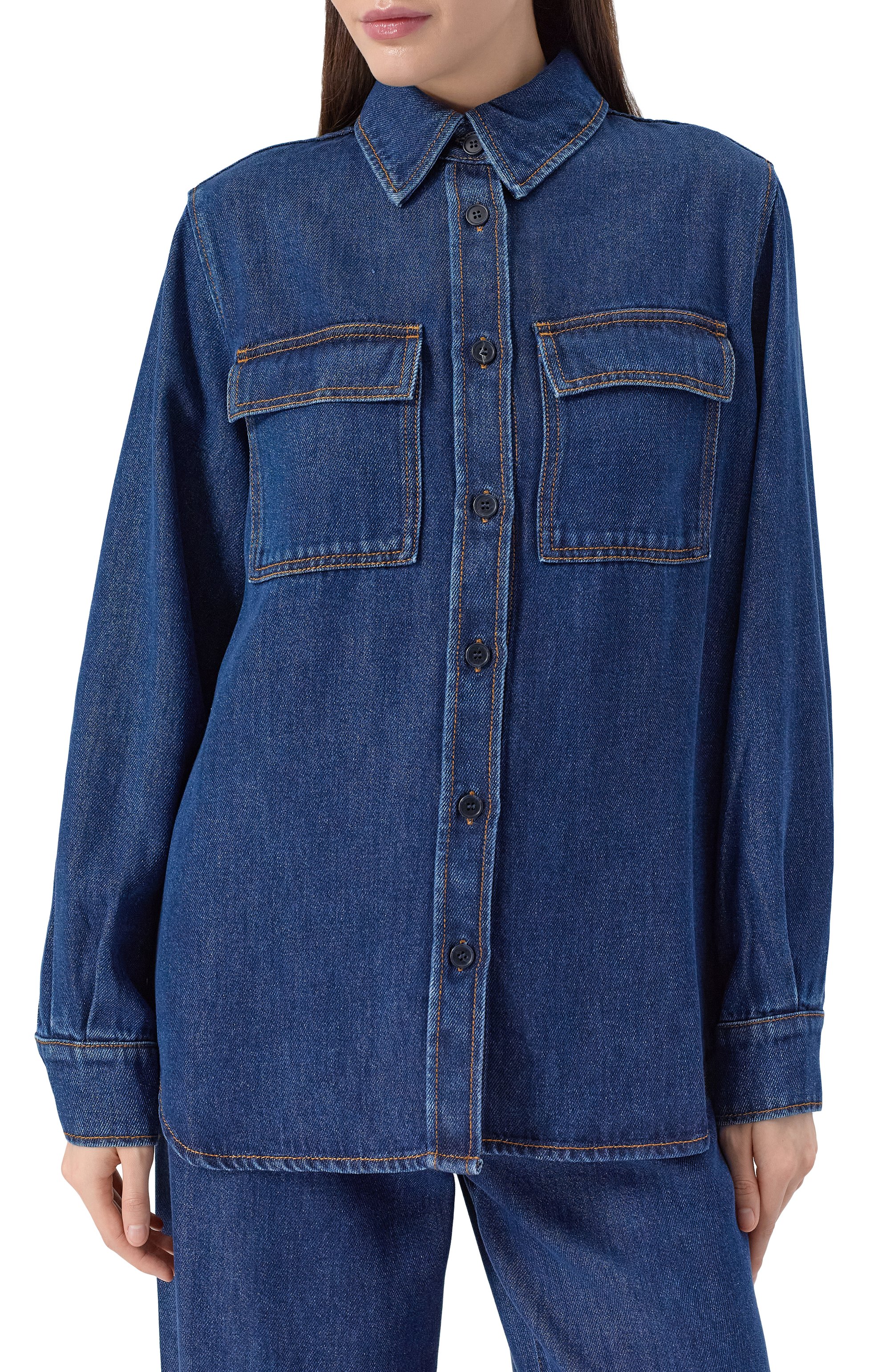 Джинсовая рубашка P.A.R.O.S.H., арт. J0Y25-D381256, фото 3