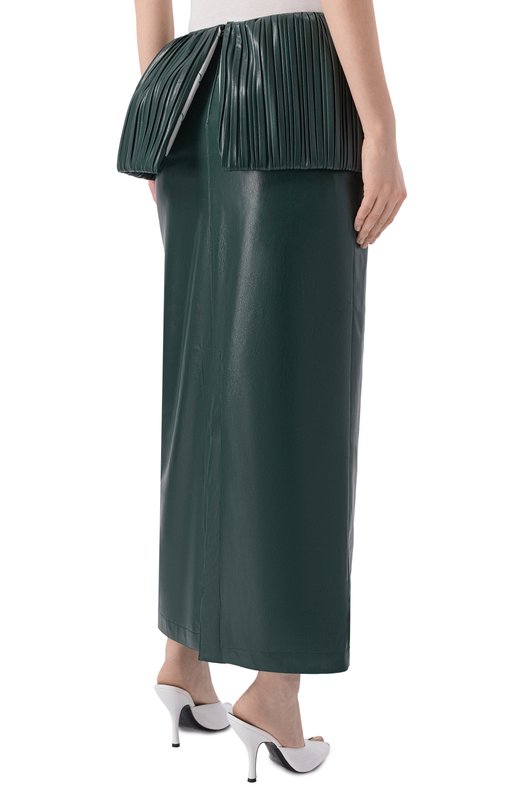 Юбка из экокожи ROWEN ROSE SKR_RR466 Зелёный  SKR_RR466 Фото 4