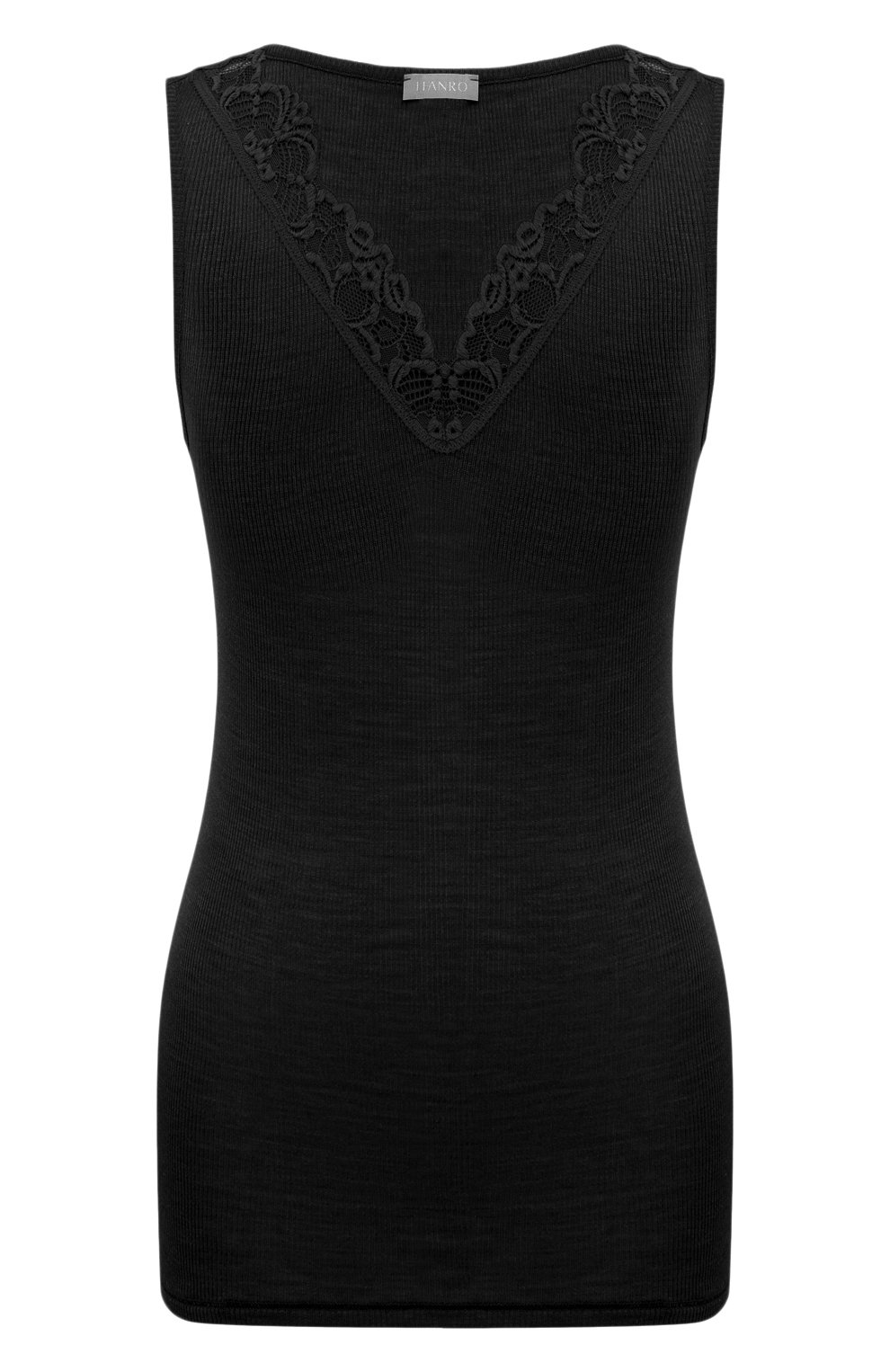 Майка из шерсти и шелка HANRO черного цвета по цене 15490 руб., арт. 070912, фото 1 Майка из шерсти и шелка HANRO, арт. 070912, фото 1