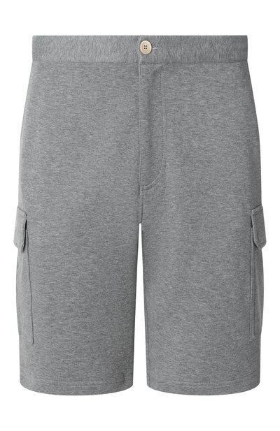 Мужские шорты из хлопка и кашемира BRUNELLO CUCINELLI, арт. MM8313222G