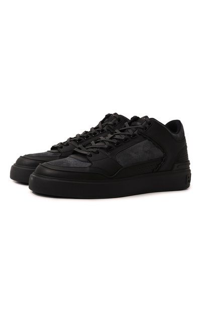 Мужские кожаные кеды b-court BALMAIN, арт. AM1VI304/LUDC