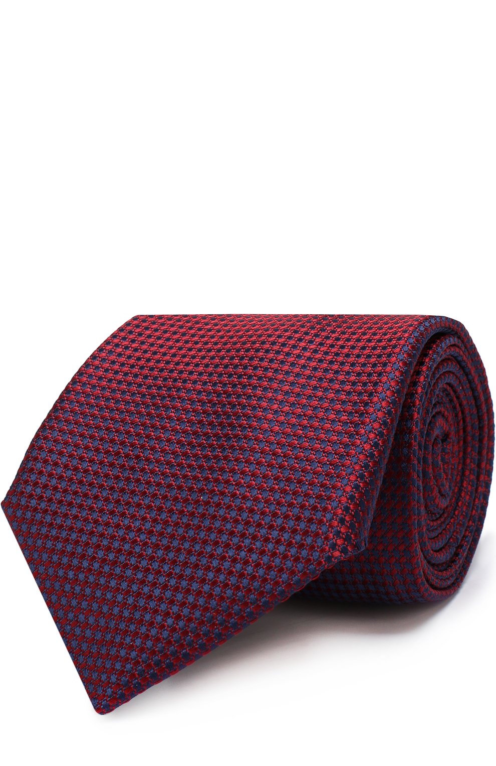 Шелковый галстук CORNELIANI красного цвета по цене 9575 руб., арт. 81U302-8120309/00, фото 1 Шелковый галстук CORNELIANI, арт. 81U302-8120309/00, фото 1