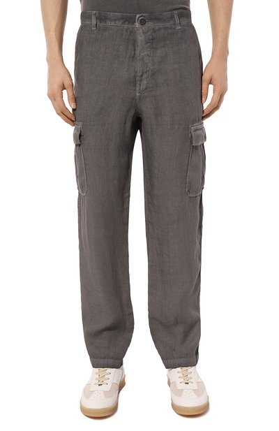 Льняные брюки-карго 120% LINO, арт. 31ALIM29DX/000D943/S00, фото 3