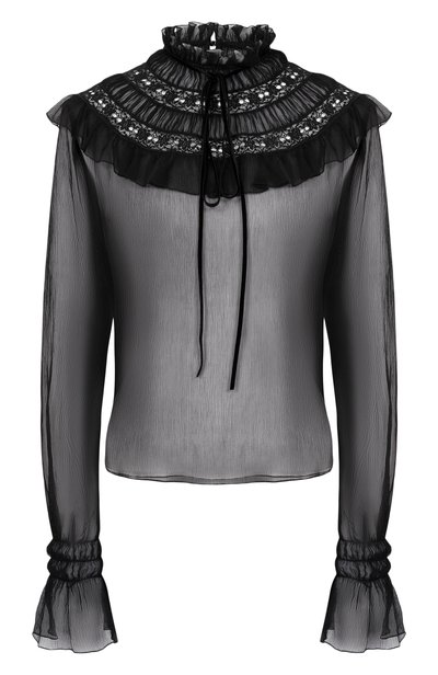 Женская шелковая блузка ANN DEMEULEMEESTER, арт. B0014416/FA732