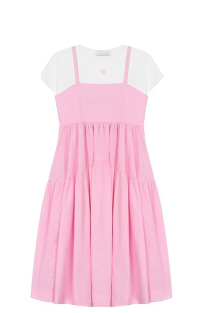 Комплект из сарафана и футболки MONNALISA, арт. 11E919