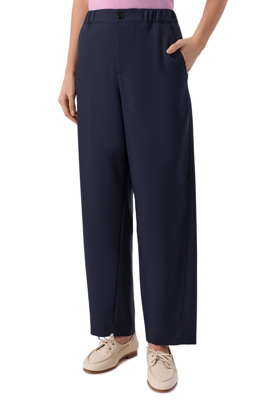 Шерстяные брюки Marni PAMA0482S3/UTW839 Синий  PAMA0482S3/UTW839 Фото 3