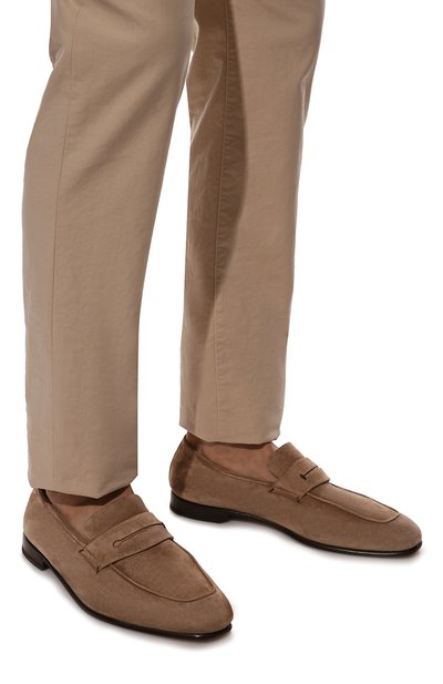 Замшевые пенни-лоферы marcello ZEGNA бежевого цвета по цене 99900 руб., арт. A4675X-LHCAC, фото 3 Замшевые пенни-лоферы marcello ZEGNA, арт. A4675X-LHCAC, фото 3