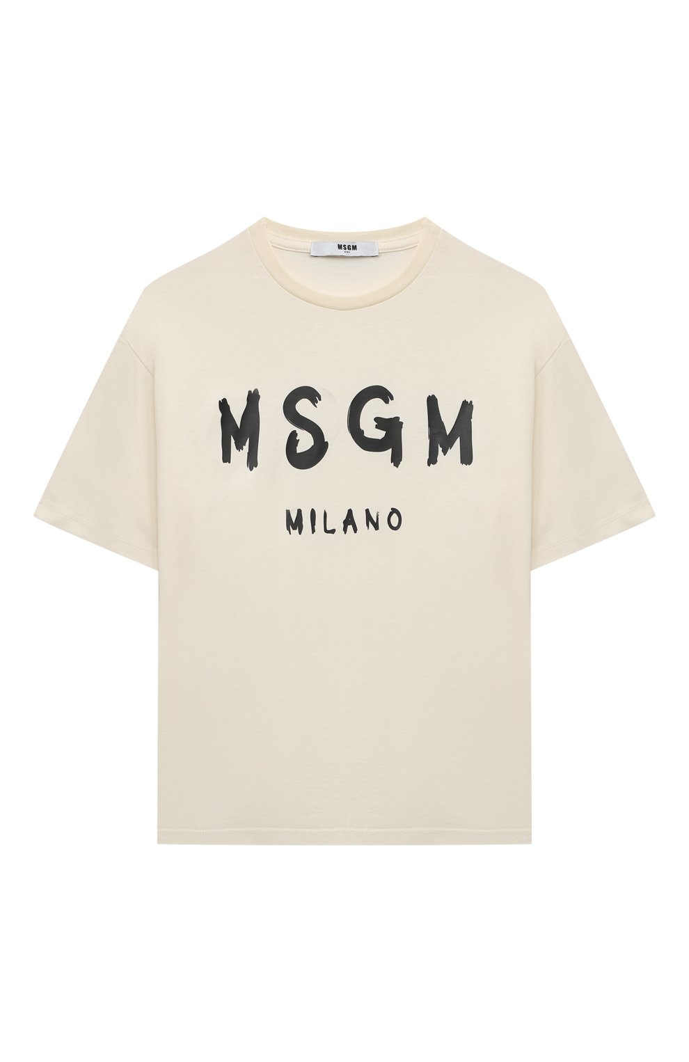Хлопковая футболка MSGM KIDS, арт. MS029372, фото 1