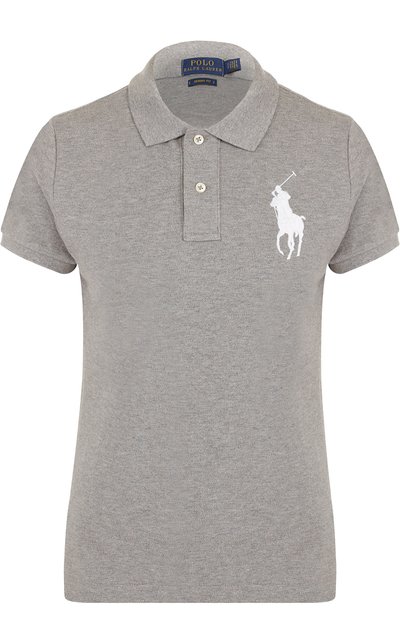 Хлопковое поло с вышитым логотипом бренда POLO RALPH LAUREN, арт. 211505656, фото 1
