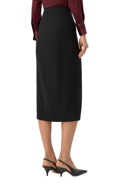 Шерстяная юбка KITON черного цвета по цене 124000 руб., арт. D62203K05P54, фото 4 Шерстяная юбка KITON, арт. D62203K05P54, фото 4