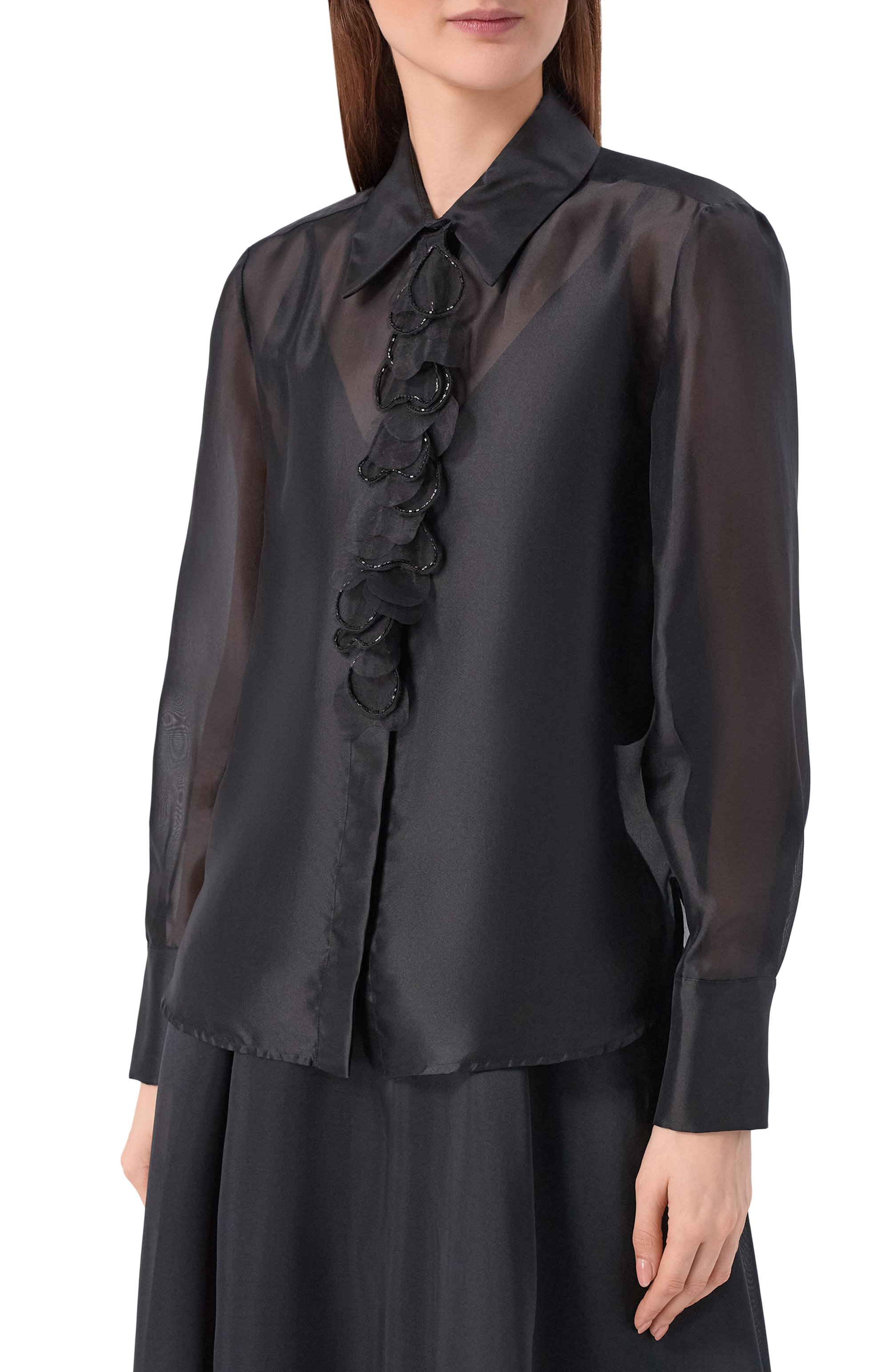 Шелковая блузка MAX MARA STUDIO, арт. MSEAGI, фото 3