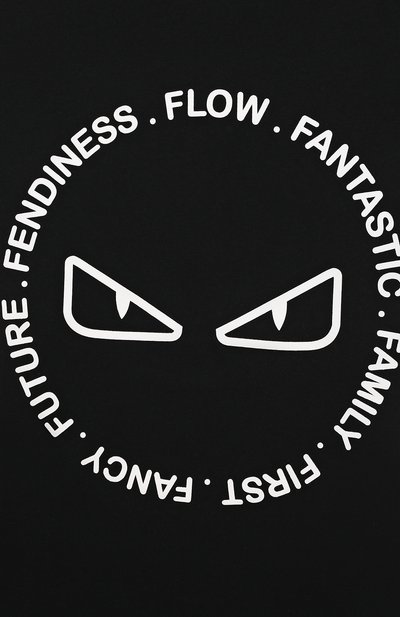 Хлопковая футболка FENDI, арт. JUI125/7AJ/8A-12+, фото 3