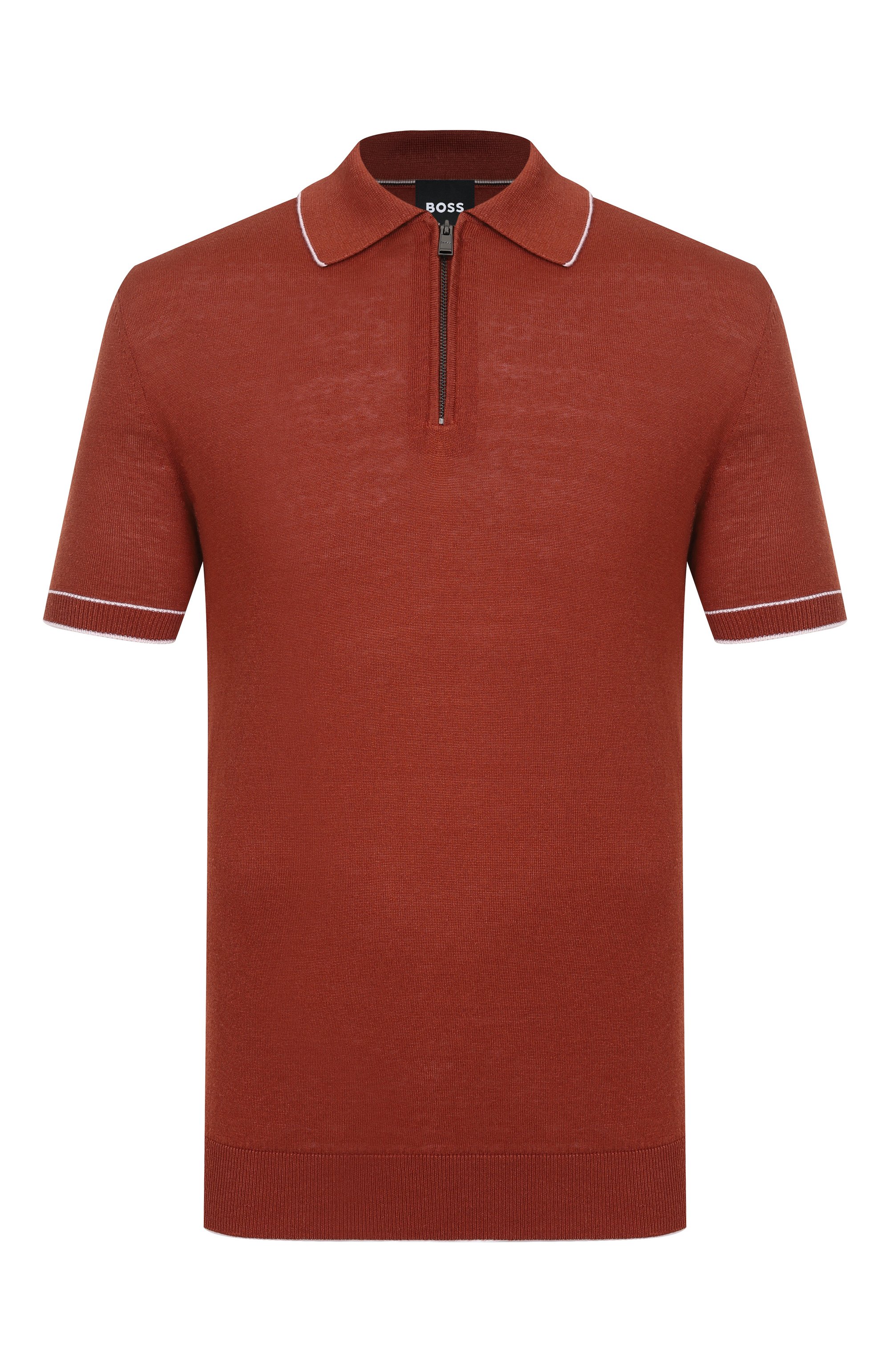 Поло изо льна и вискозы BOSS, арт. 50537640, фото 1