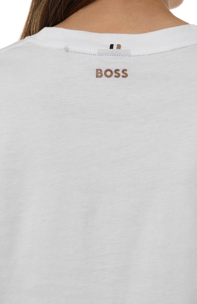 Хлопковая футболка BOSS, арт. 50457259, фото 5