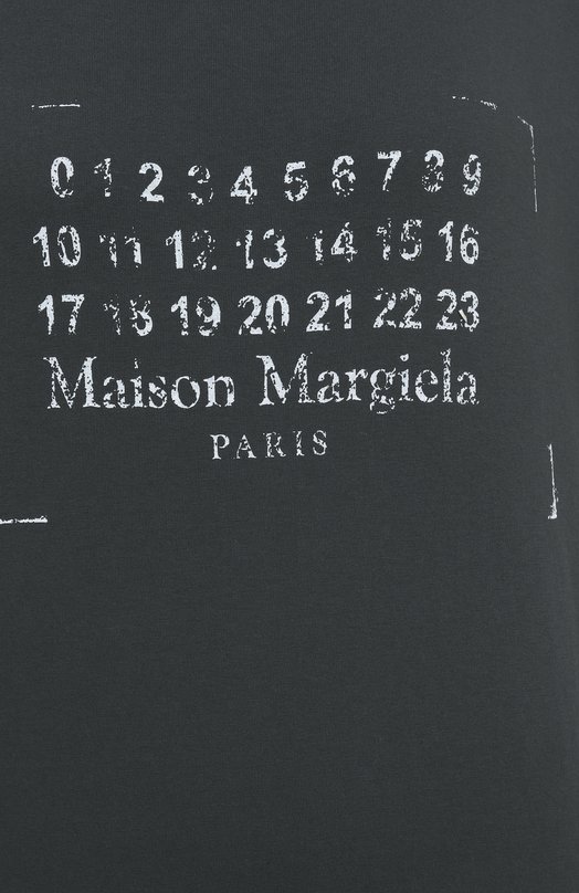 Хлопковая футболка Maison Margiela S51GC0534/S24575 Серый  S51GC0534/S24575 Фото 6