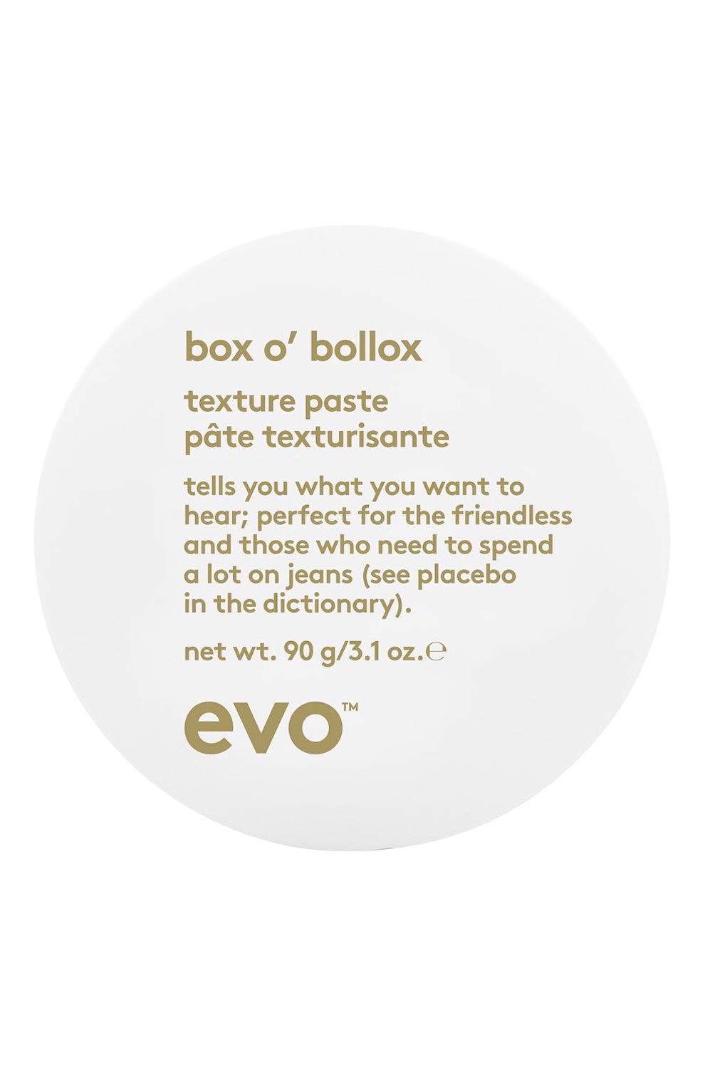 Текстурирующая паста box o'bollox (90ml) EVO бесцветного цвета по цене 4070 руб., арт. 9349769002353, фото 1 Текстурирующая паста box o'bollox (90ml) EVO, арт. 9349769002353, фото 1