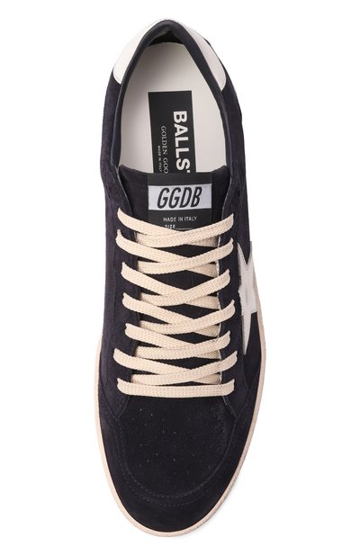 Замшевые кеды ballstar GOLDEN GOOSE DELUXE BRAND темно-синего цвета по цене 68200 руб., арт. GMF00117.F008721, фото 5 Замшевые кеды ballstar GOLDEN GOOSE DELUXE BRAND, арт. GMF00117.F008721, фото 5