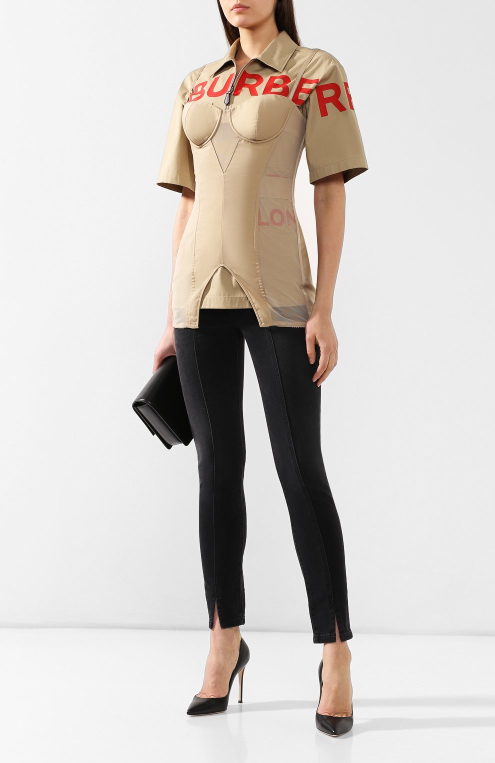 Хлопковый корсет BURBERRY, арт. 4560204, фото 2