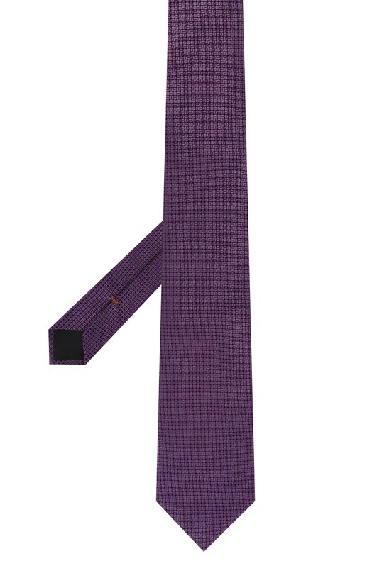Шелковый галстук Zegna 1P8/Z9D80TA9 Фиолетовый  1P8/Z9D80TA9 Фото 3