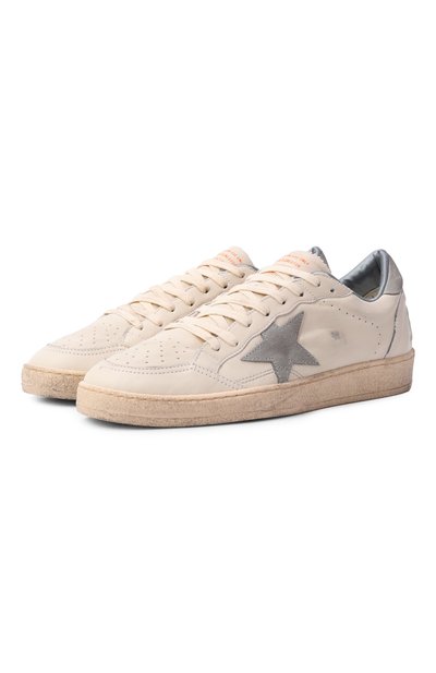 Мужские кожаные кеды ball star GOLDEN GOOSE DELUXE BRAND, арт. GMF00117.F005179