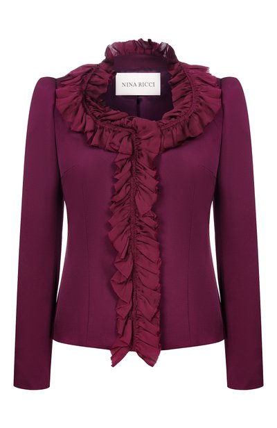Женский атласный жакет NINA RICCI, арт. 26ACVE009/AC0125